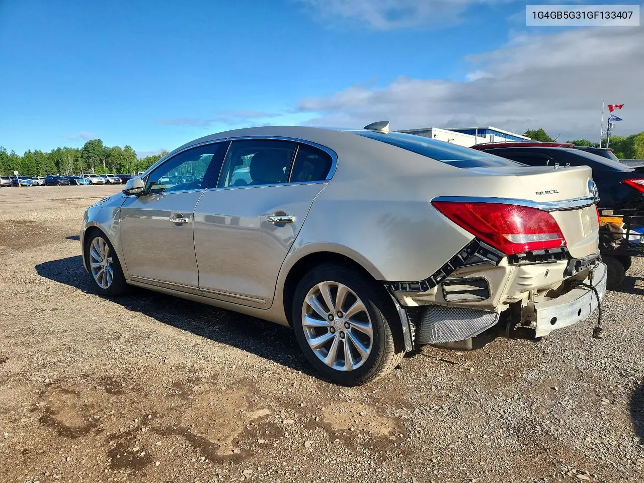 2016 Buick Lacrosse VIN: 1G4GB5G31GF133407 Lot: 61996396