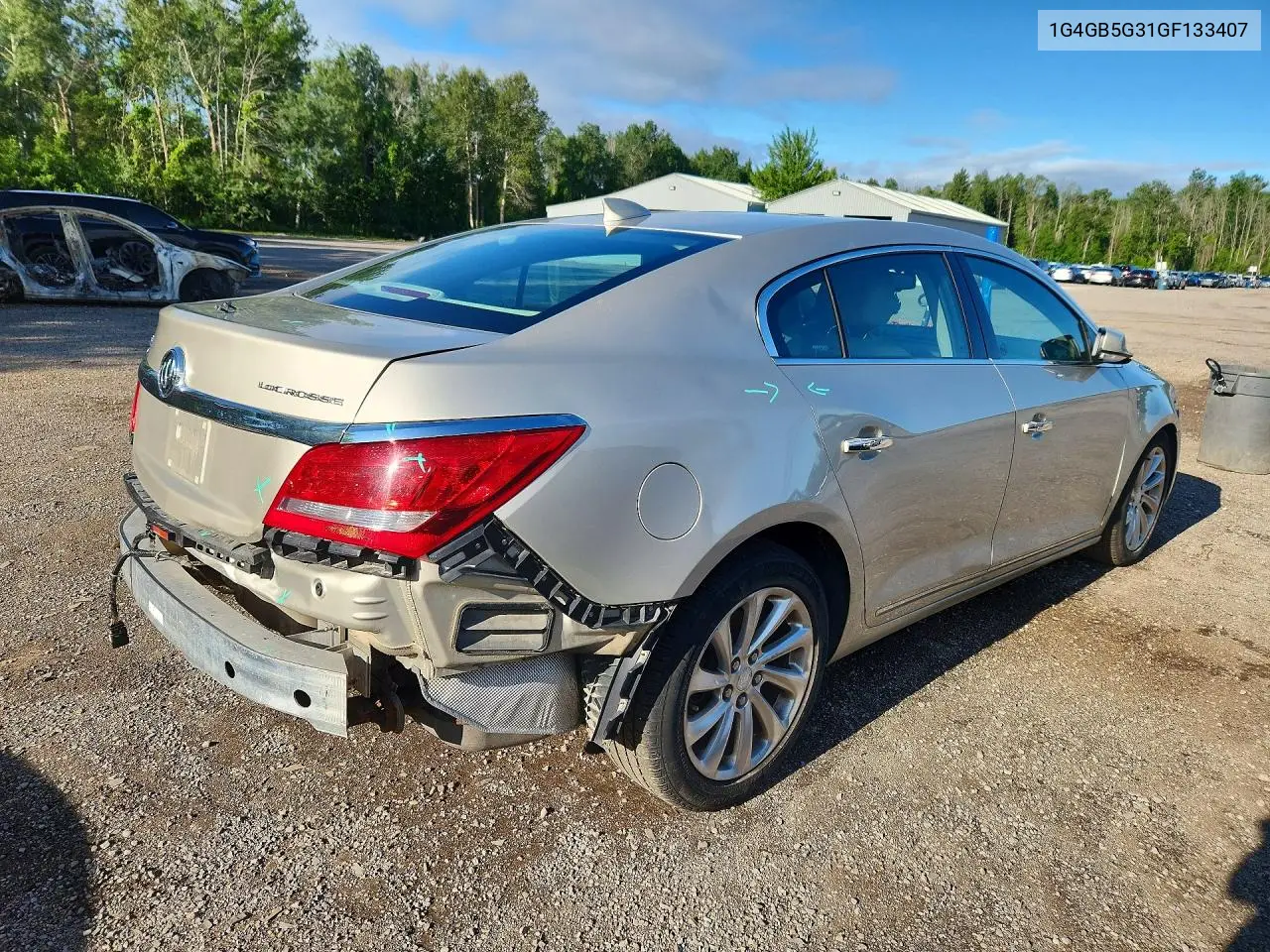2016 Buick Lacrosse VIN: 1G4GB5G31GF133407 Lot: 61996396