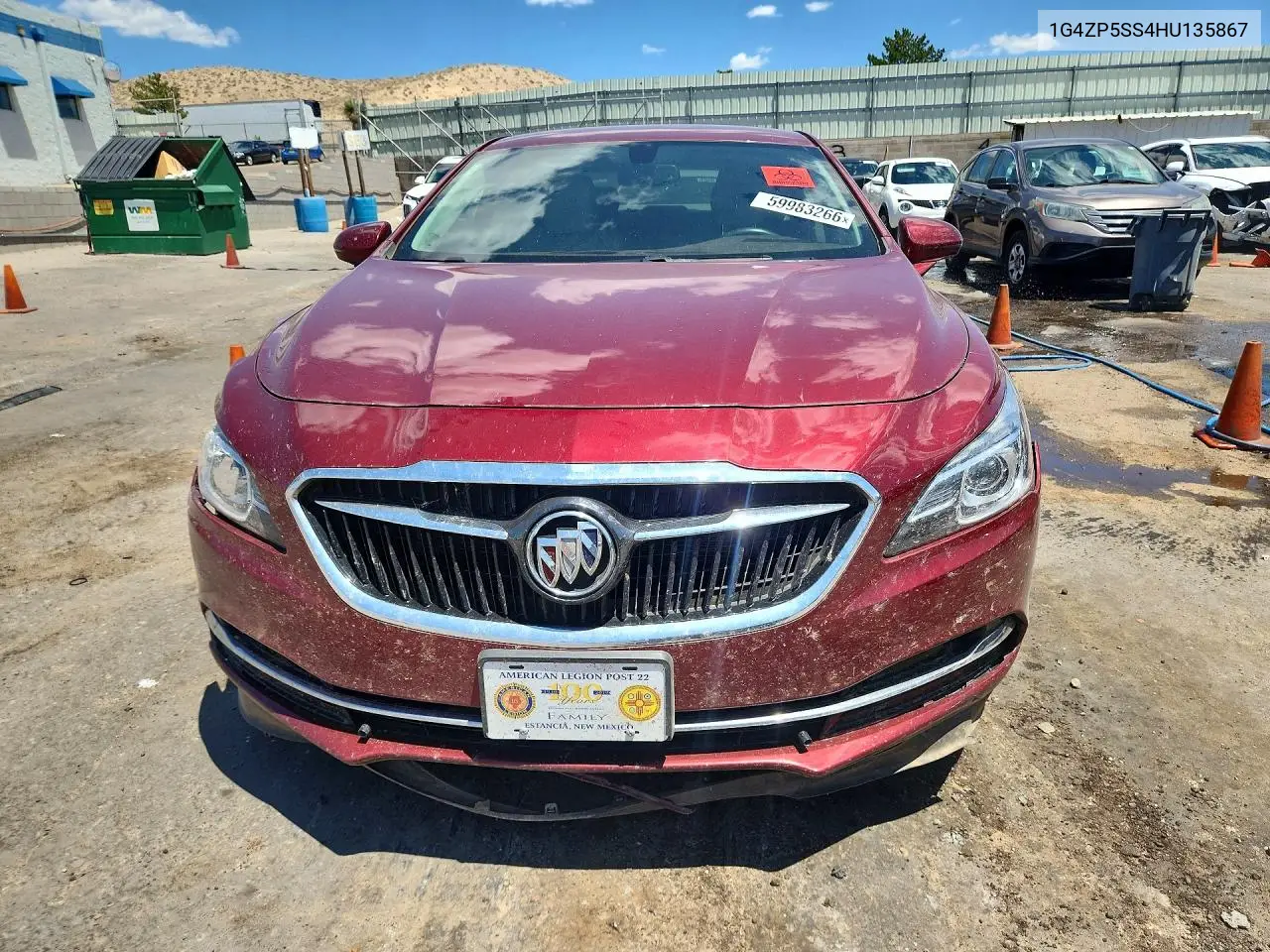 2017 Buick Lacrosse Essence VIN: 1G4ZP5SS4HU135867 Lot: 59983266