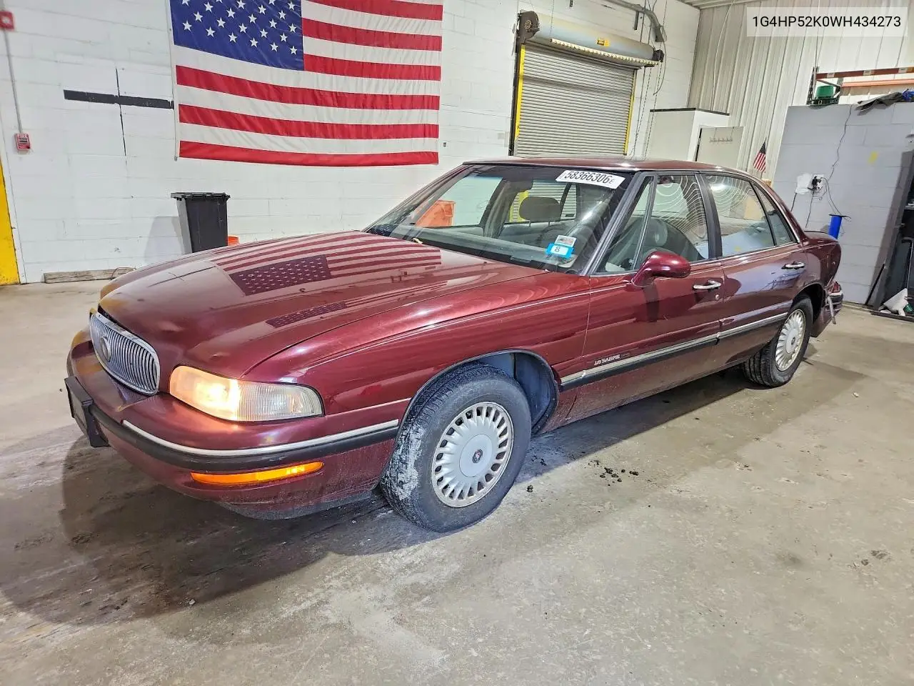 1998 Buick Lesabre Custom VIN: 1G4HP52K0WH434273 Lot: 58366306
