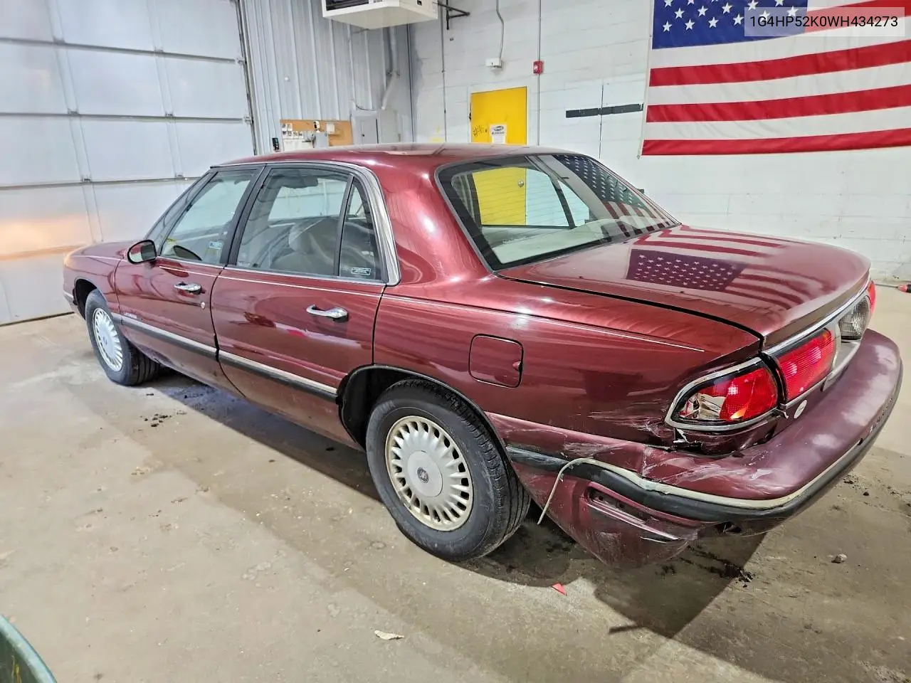 1998 Buick Lesabre Custom VIN: 1G4HP52K0WH434273 Lot: 58366306