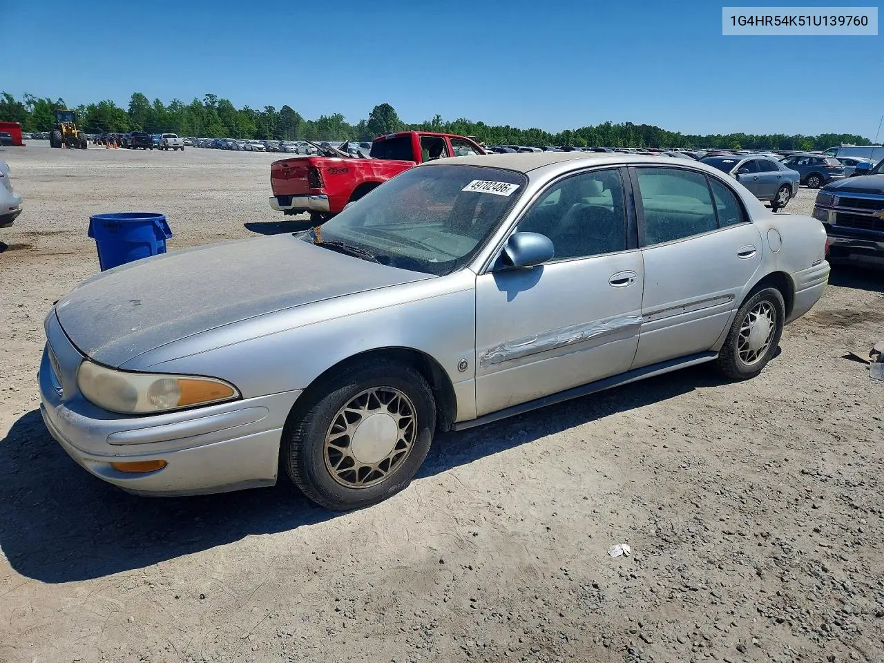 2001 Buick Lesabre Limited VIN: 1G4HR54K51U139760 Lot: 49702486