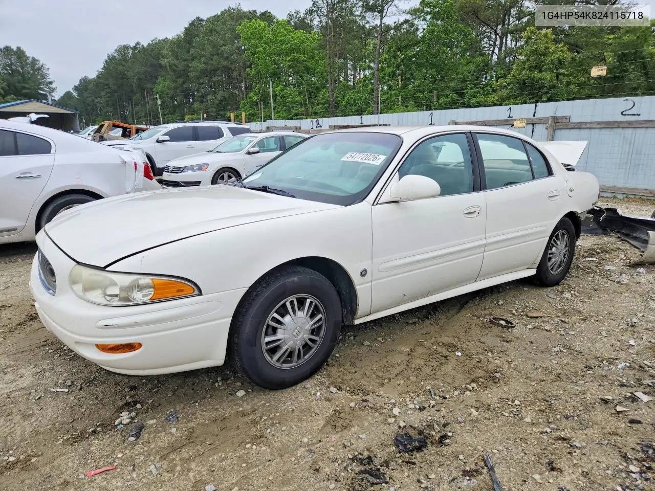 2002 Buick Lesabre Custom VIN: 1G4HP54K824115718 Lot: 54772026