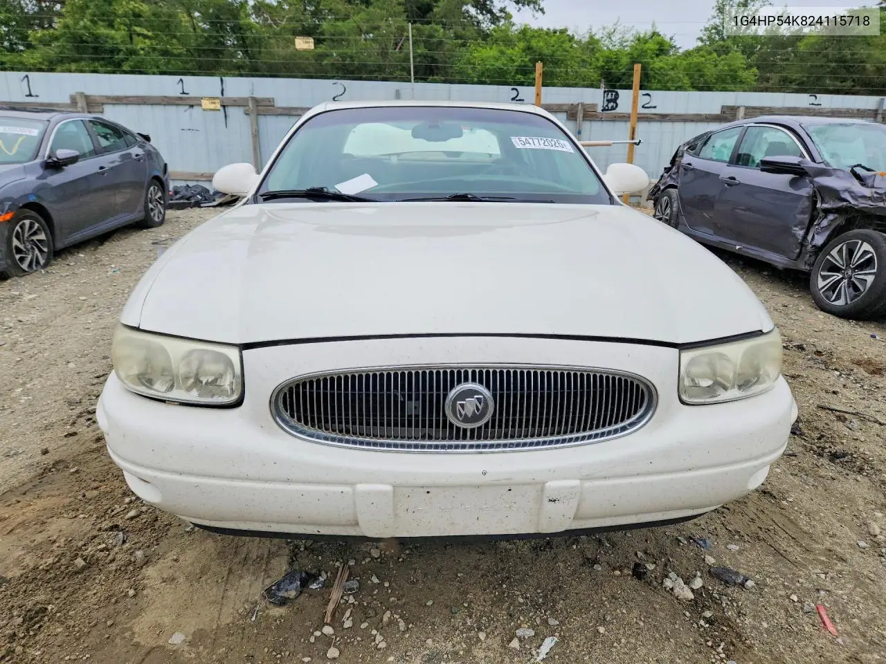 2002 Buick Lesabre Custom VIN: 1G4HP54K824115718 Lot: 54772026