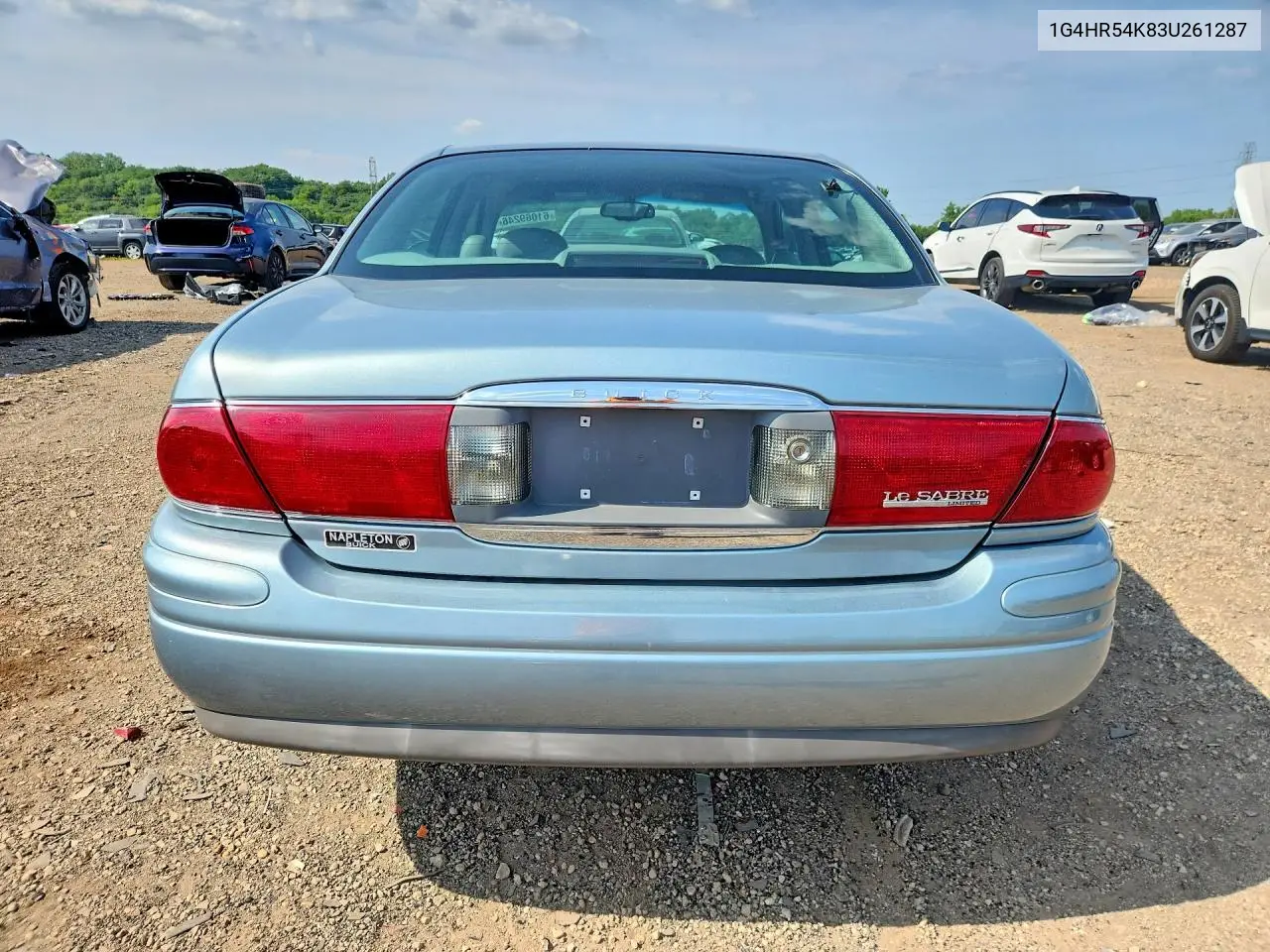 2003 Buick Lesabre Limited VIN: 1G4HR54K83U261287 Lot: 61069246
