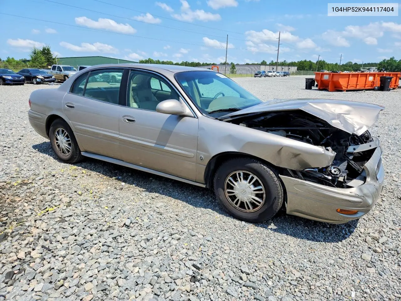 2004 Buick Lesabre Custom VIN: 1G4HP52K944117404 Lot: 95585055