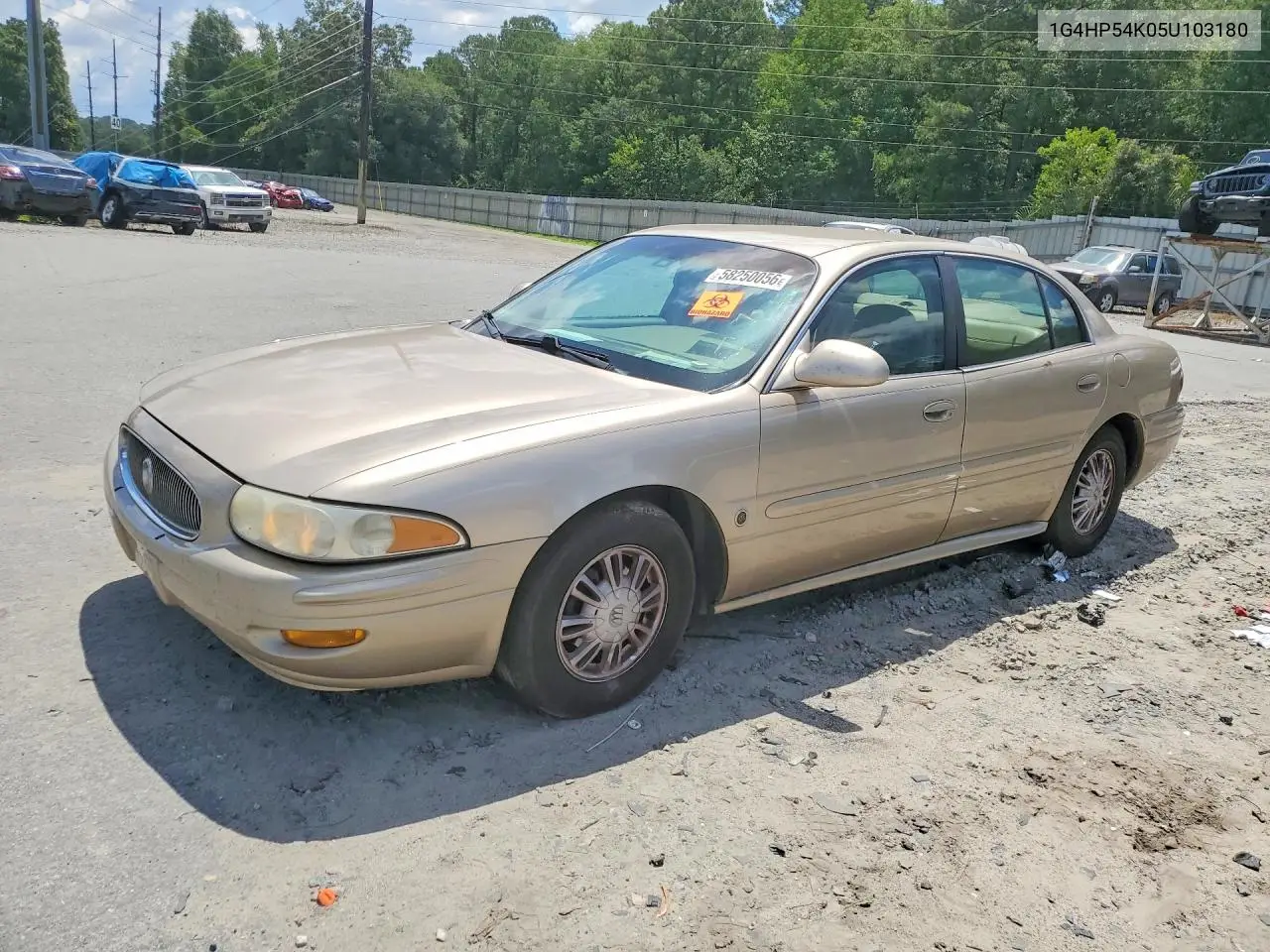 2005 Buick Lesabre Custom VIN: 1G4HP54K05U103180 Lot: 58250056