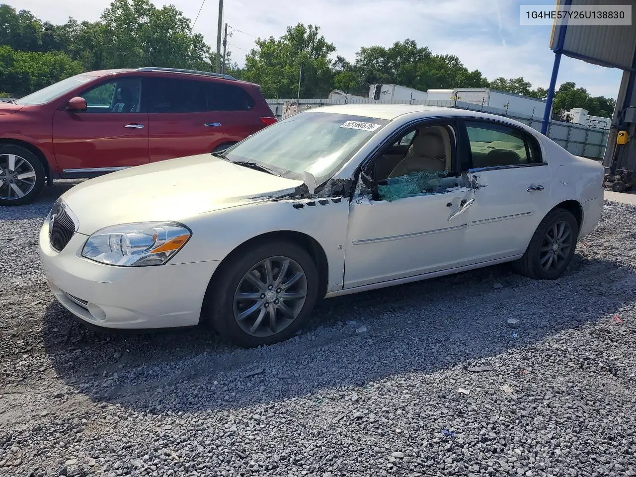 2006 Buick Lucerne Cxs VIN: 1G4HE57Y26U138830 Lot: 55166576