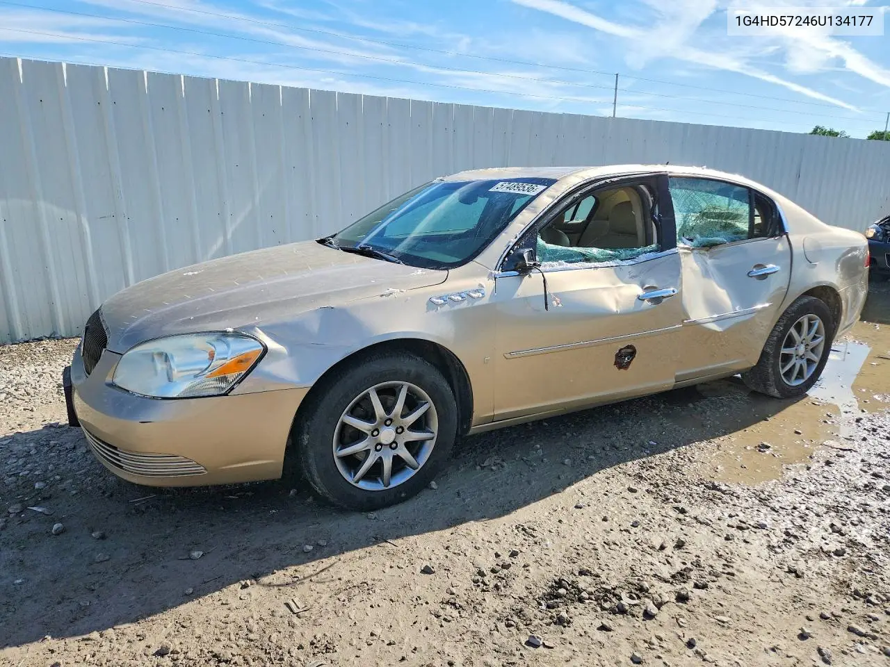 2006 Buick Lucerne Cxl VIN: 1G4HD57246U134177 Lot: 57489536