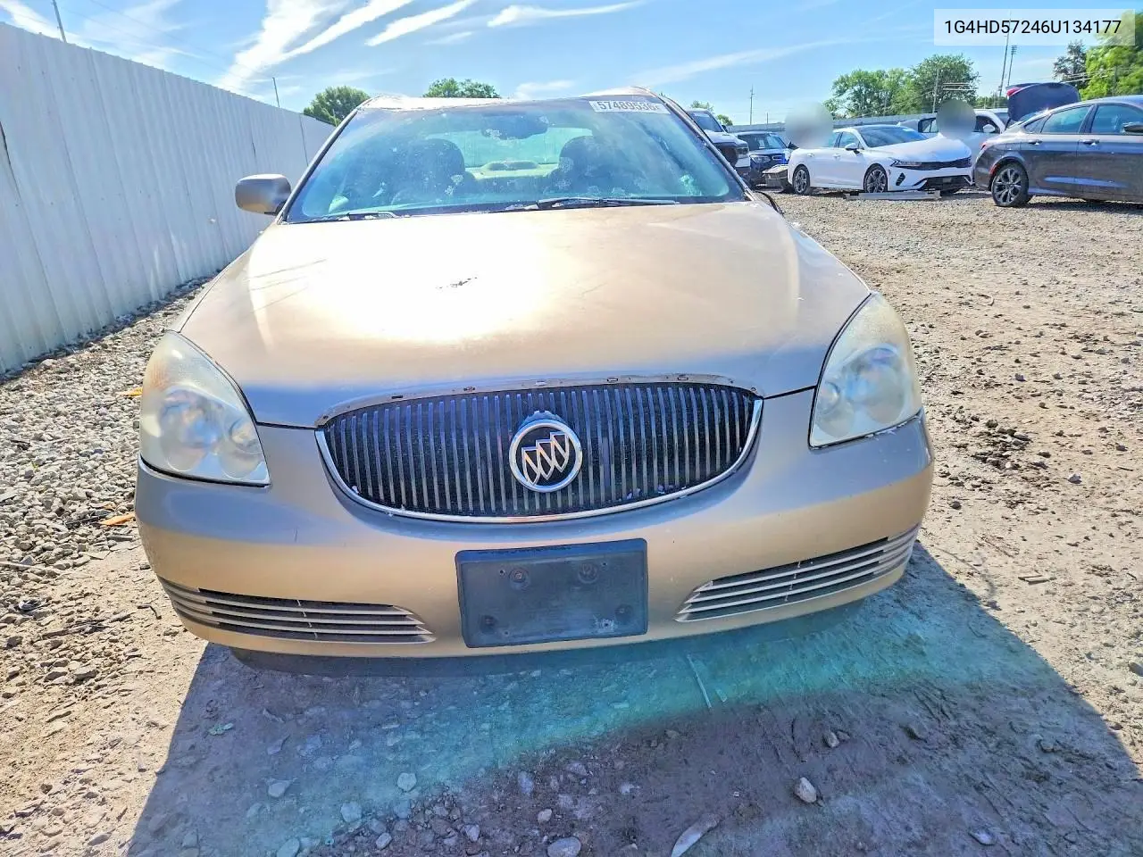 2006 Buick Lucerne Cxl VIN: 1G4HD57246U134177 Lot: 57489536