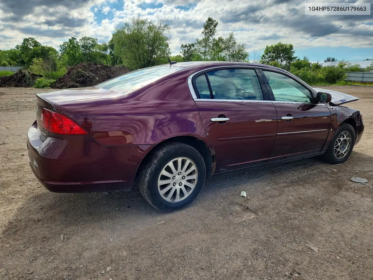 2006 Buick Lucerne Cx VIN: 1G4HP57286U179663 Lot: 57840486