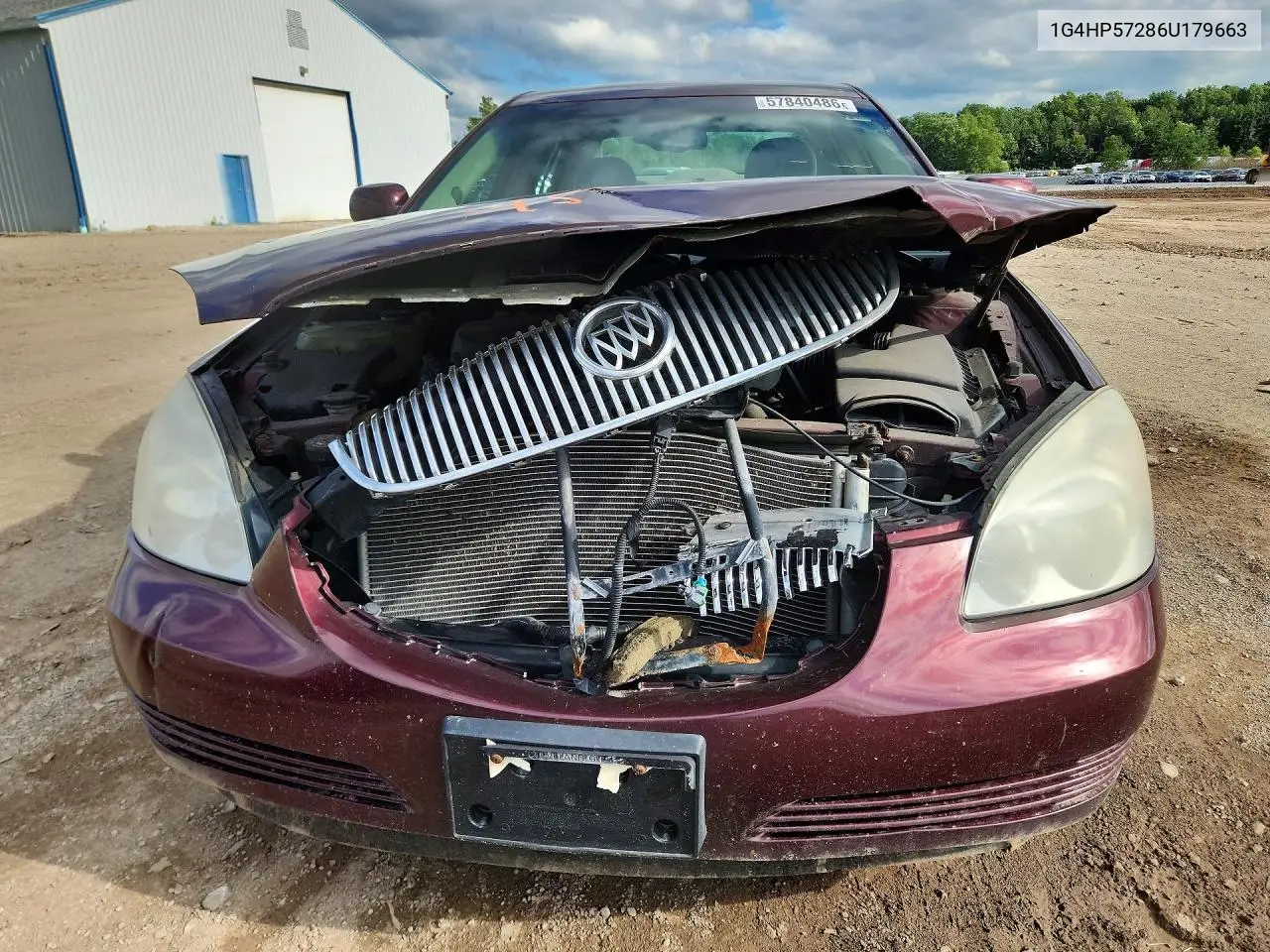 2006 Buick Lucerne Cx VIN: 1G4HP57286U179663 Lot: 57840486