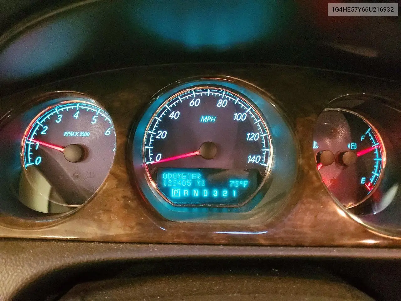 2006 Buick Lucerne Cxs VIN: 1G4HE57Y66U216932 Lot: 58839166