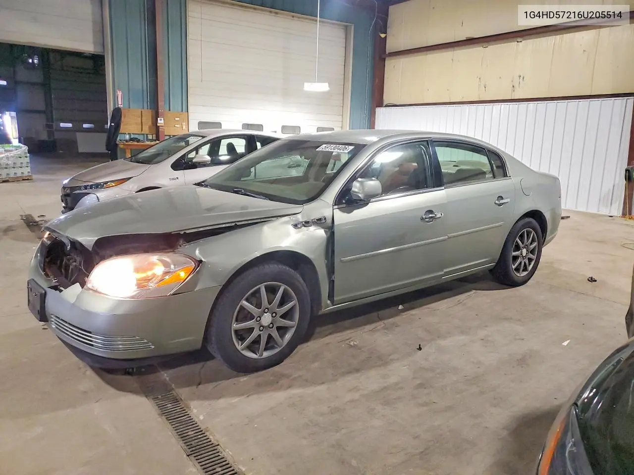 2006 Buick Lucerne Cxl VIN: 1G4HD57216U205514 Lot: 59130406