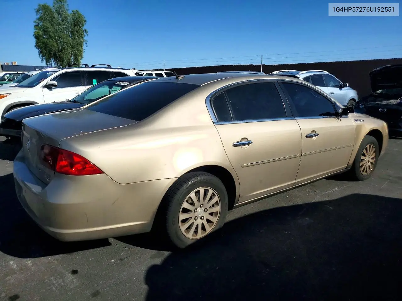 2006 Buick Lucerne Cx VIN: 1G4HP57276U192551 Lot: 59255256