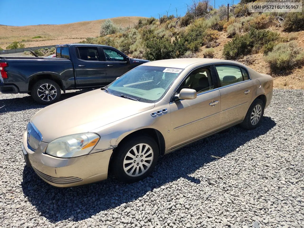 2006 Buick Lucerne Cx VIN: 1G4HP57216U156967 Lot: 59726736