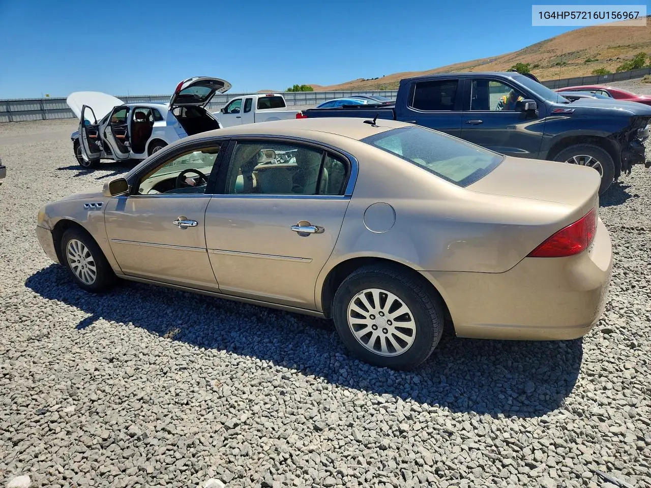 2006 Buick Lucerne Cx VIN: 1G4HP57216U156967 Lot: 59726736