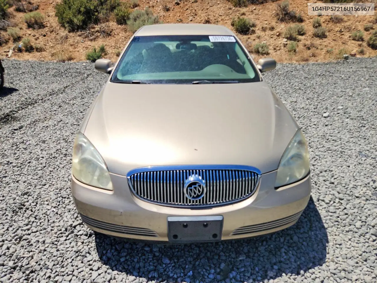 2006 Buick Lucerne Cx VIN: 1G4HP57216U156967 Lot: 59726736