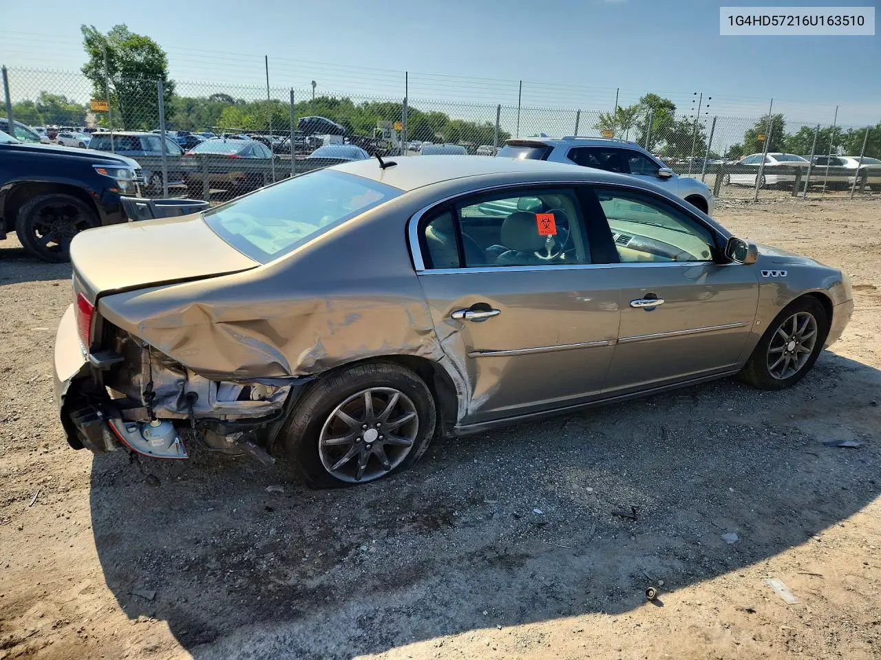 2006 Buick Lucerne Cxl VIN: 1G4HD57216U163510 Lot: 60192556
