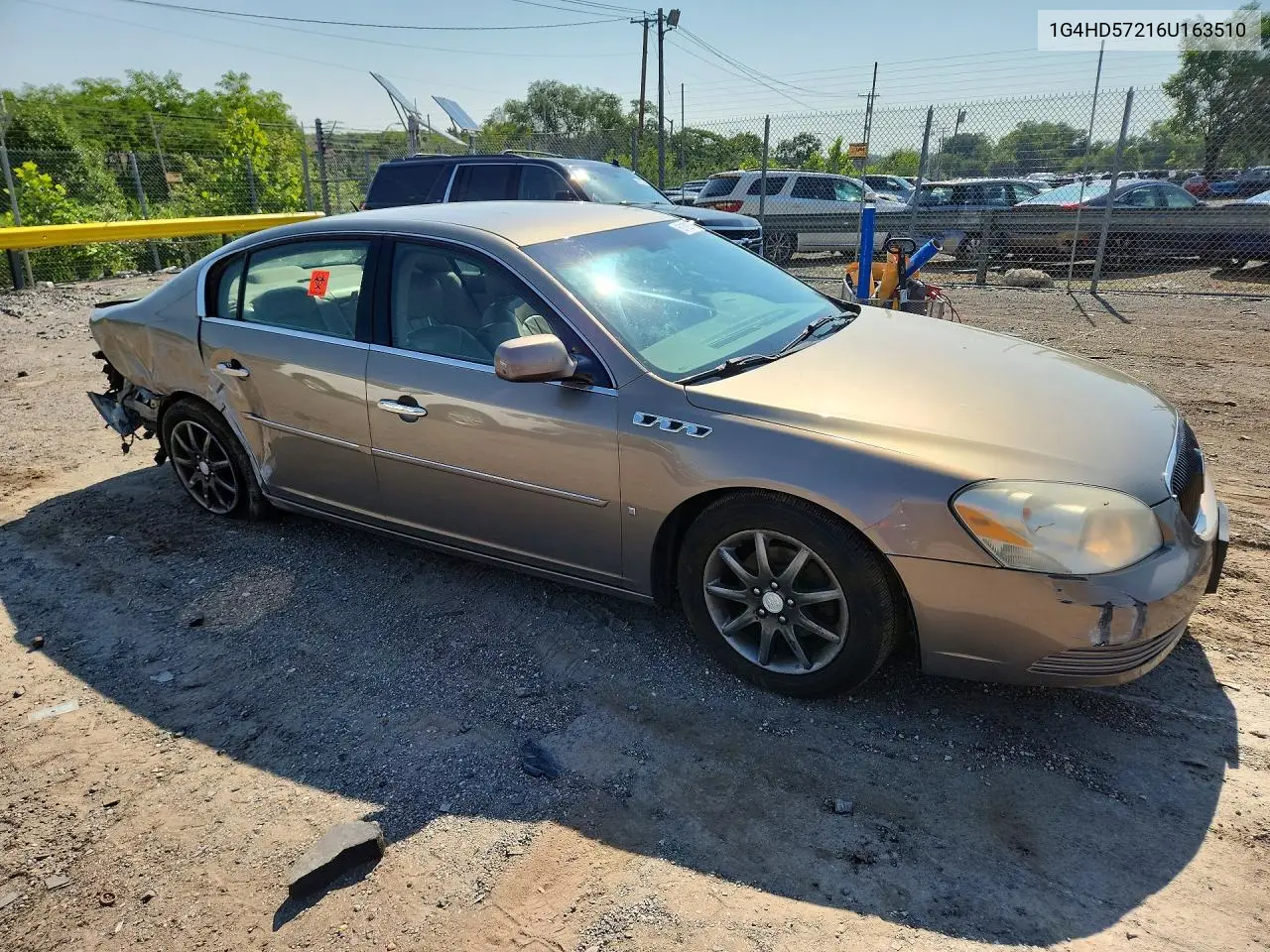 2006 Buick Lucerne Cxl VIN: 1G4HD57216U163510 Lot: 60192556