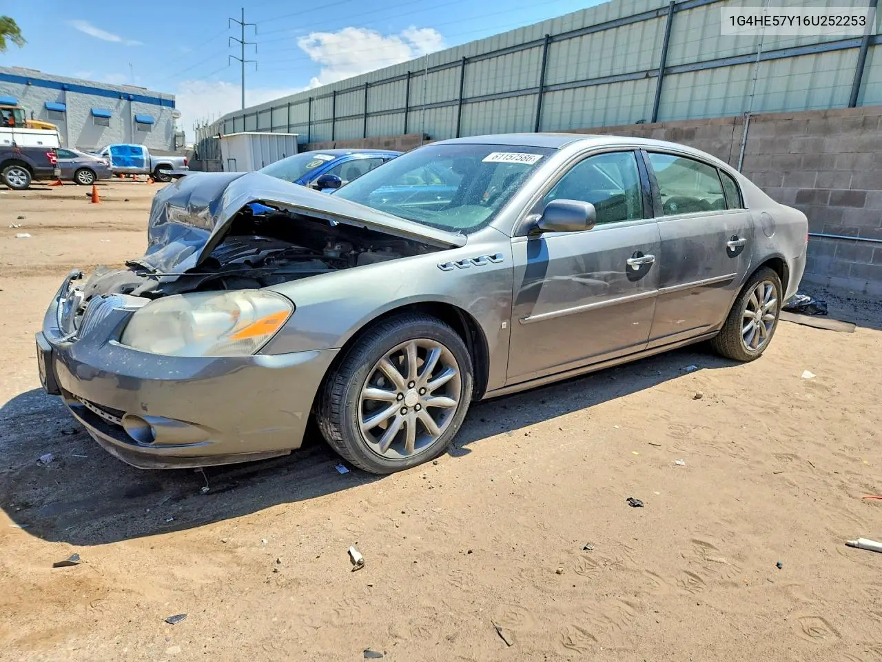 2006 Buick Lucerne Cxs VIN: 1G4HE57Y16U252253 Lot: 61157586