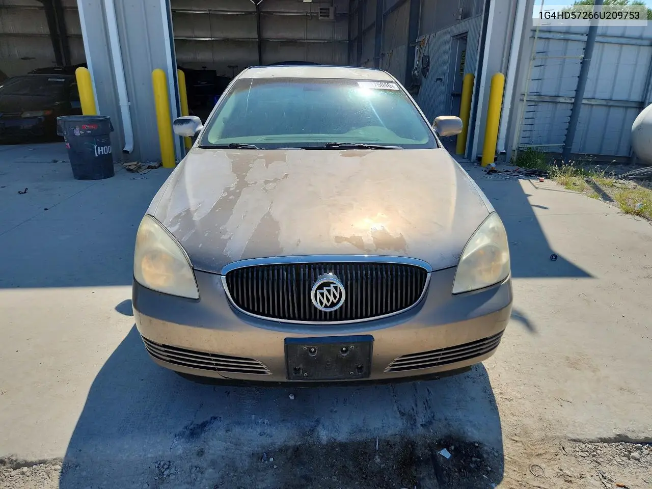 2006 Buick Lucerne Cxl VIN: 1G4HD57266U209753 Lot: 61375046