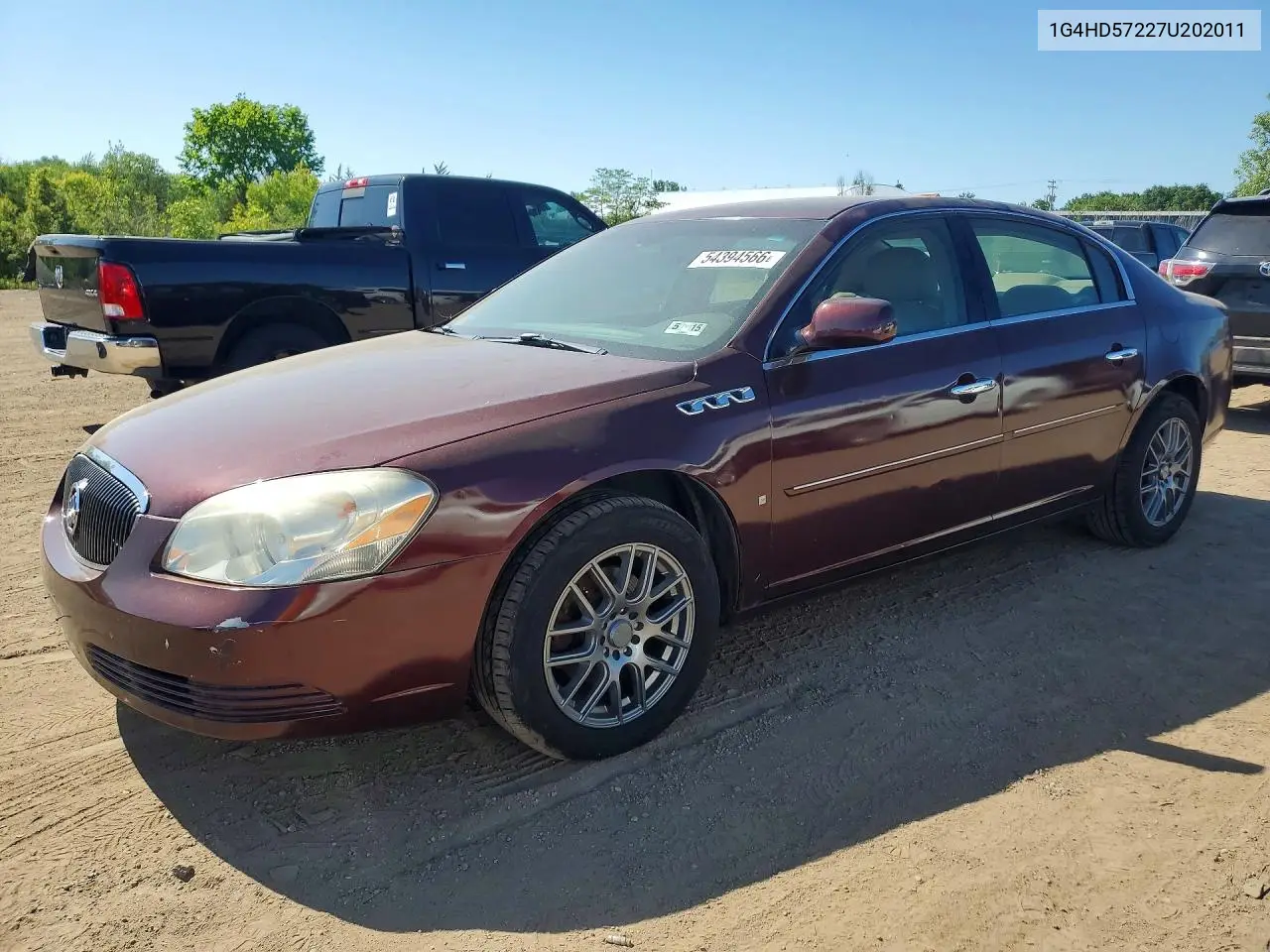 2007 Buick Lucerne Cxl VIN: 1G4HD57227U202011 Lot: 54394566