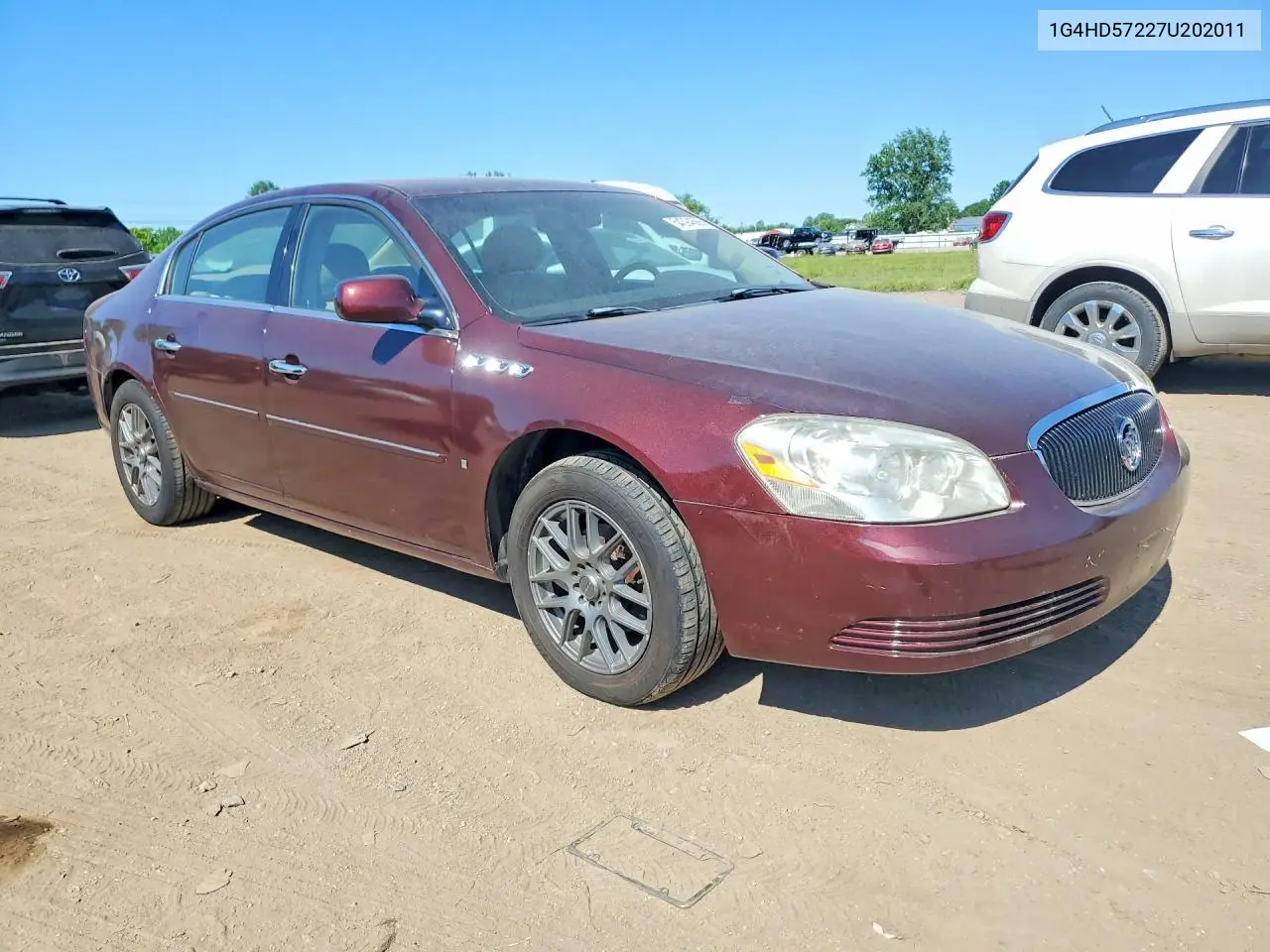 2007 Buick Lucerne Cxl VIN: 1G4HD57227U202011 Lot: 54394566