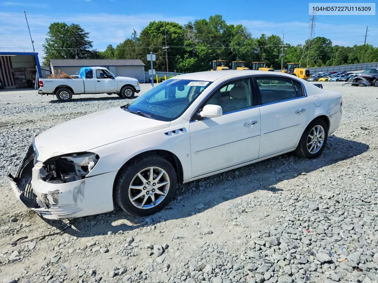 2007 Buick Lucerne Cxl VIN: 1G4HD57227U116309 Lot: 54777996