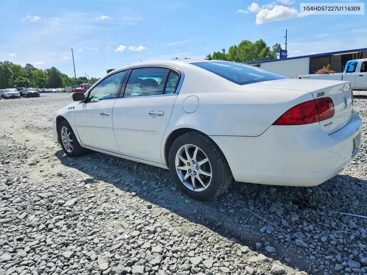 2007 Buick Lucerne Cxl VIN: 1G4HD57227U116309 Lot: 54777996