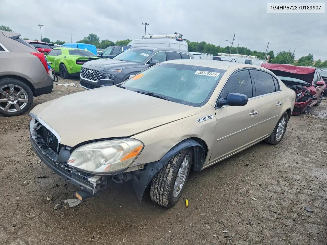 2007 Buick Lucerne Cx VIN: 1G4HP57237U189907 Lot: 58379236