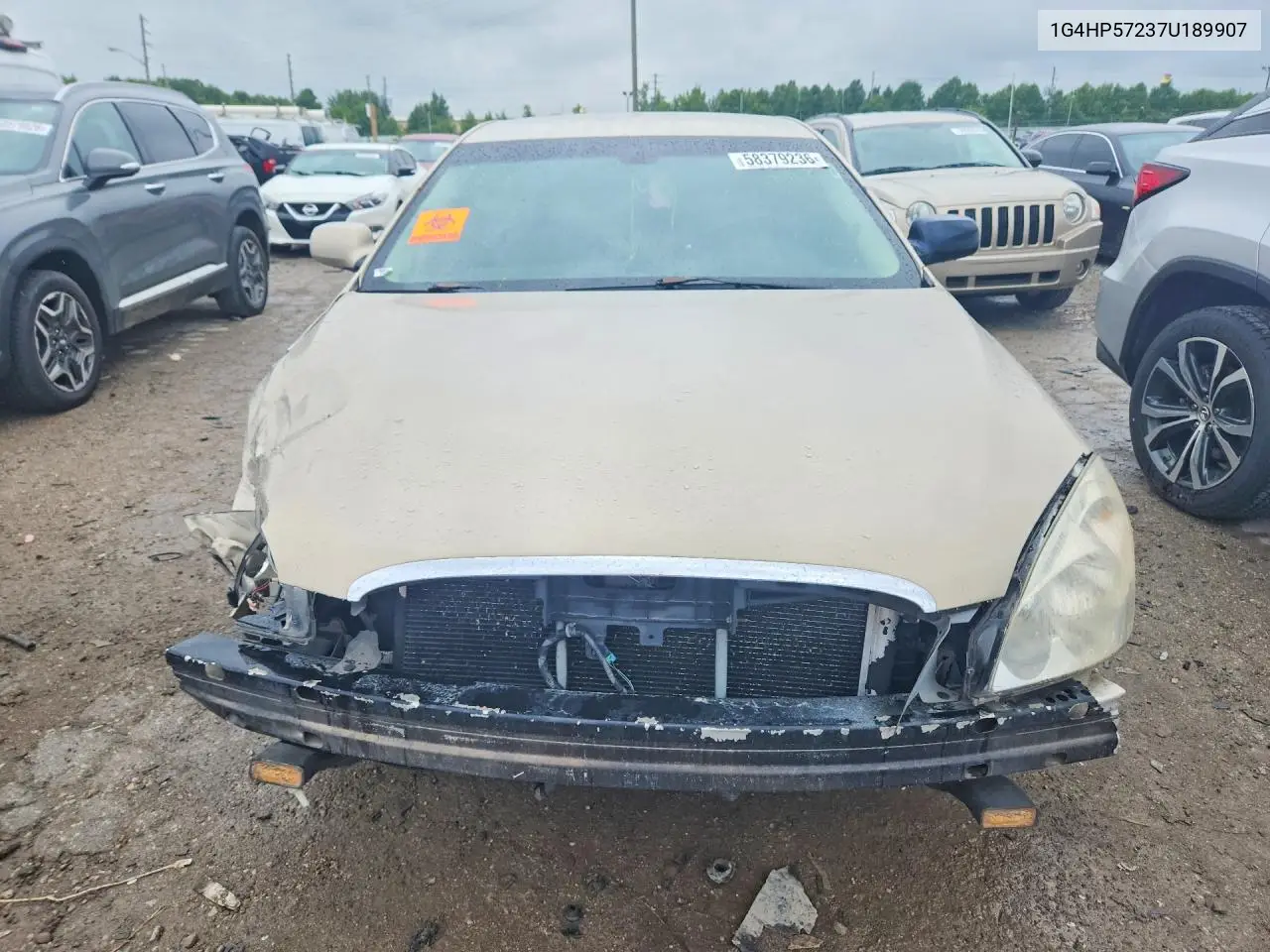 2007 Buick Lucerne Cx VIN: 1G4HP57237U189907 Lot: 58379236