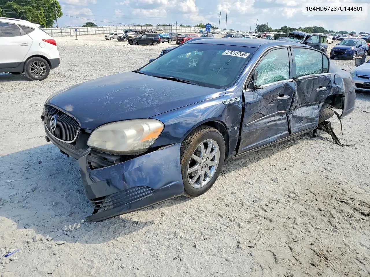 2007 Buick Lucerne Cxl VIN: 1G4HD57237U144801 Lot: 59272766