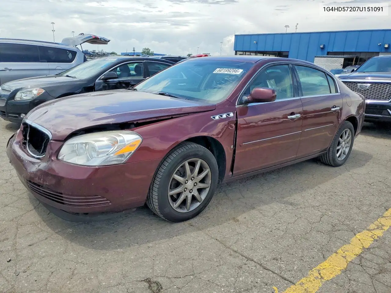 2007 Buick Lucerne Cxl VIN: 1G4HD57207U151091 Lot: 60199286
