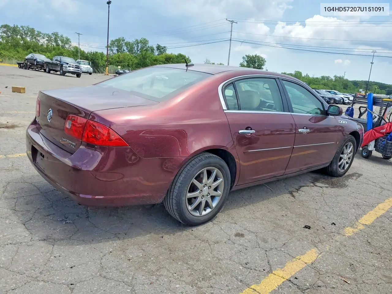 2007 Buick Lucerne Cxl VIN: 1G4HD57207U151091 Lot: 60199286