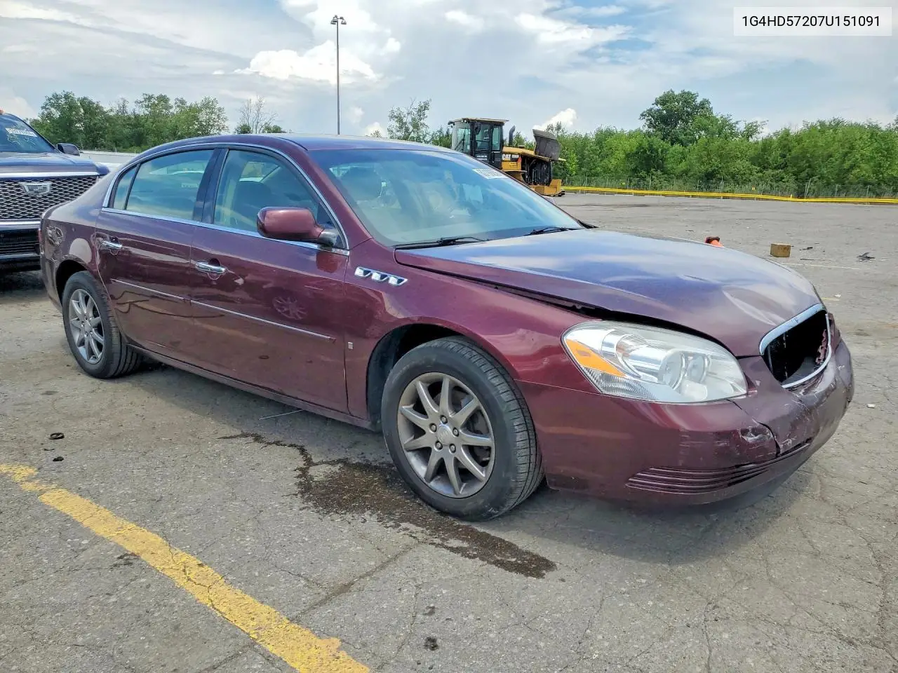2007 Buick Lucerne Cxl VIN: 1G4HD57207U151091 Lot: 60199286