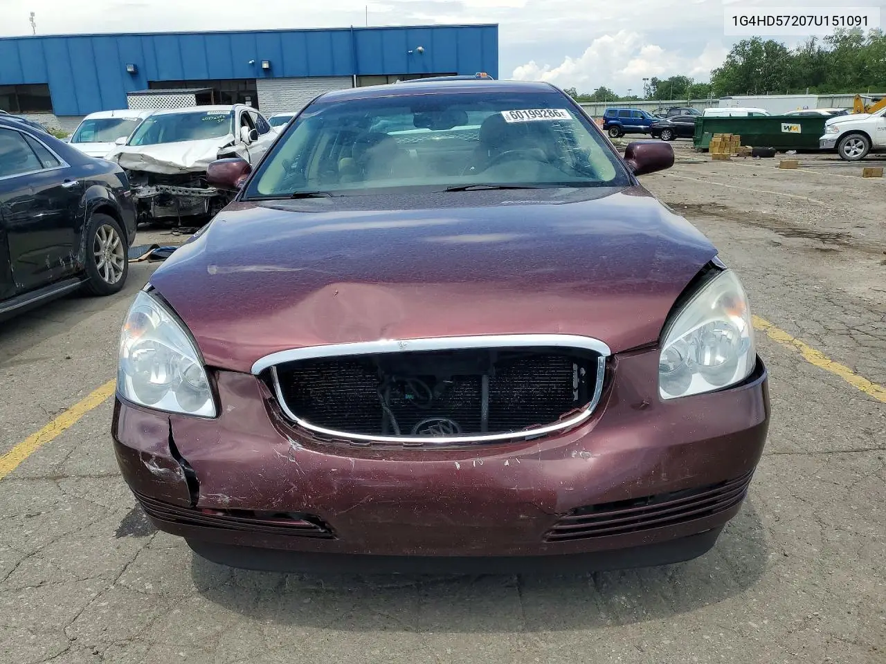 2007 Buick Lucerne Cxl VIN: 1G4HD57207U151091 Lot: 60199286