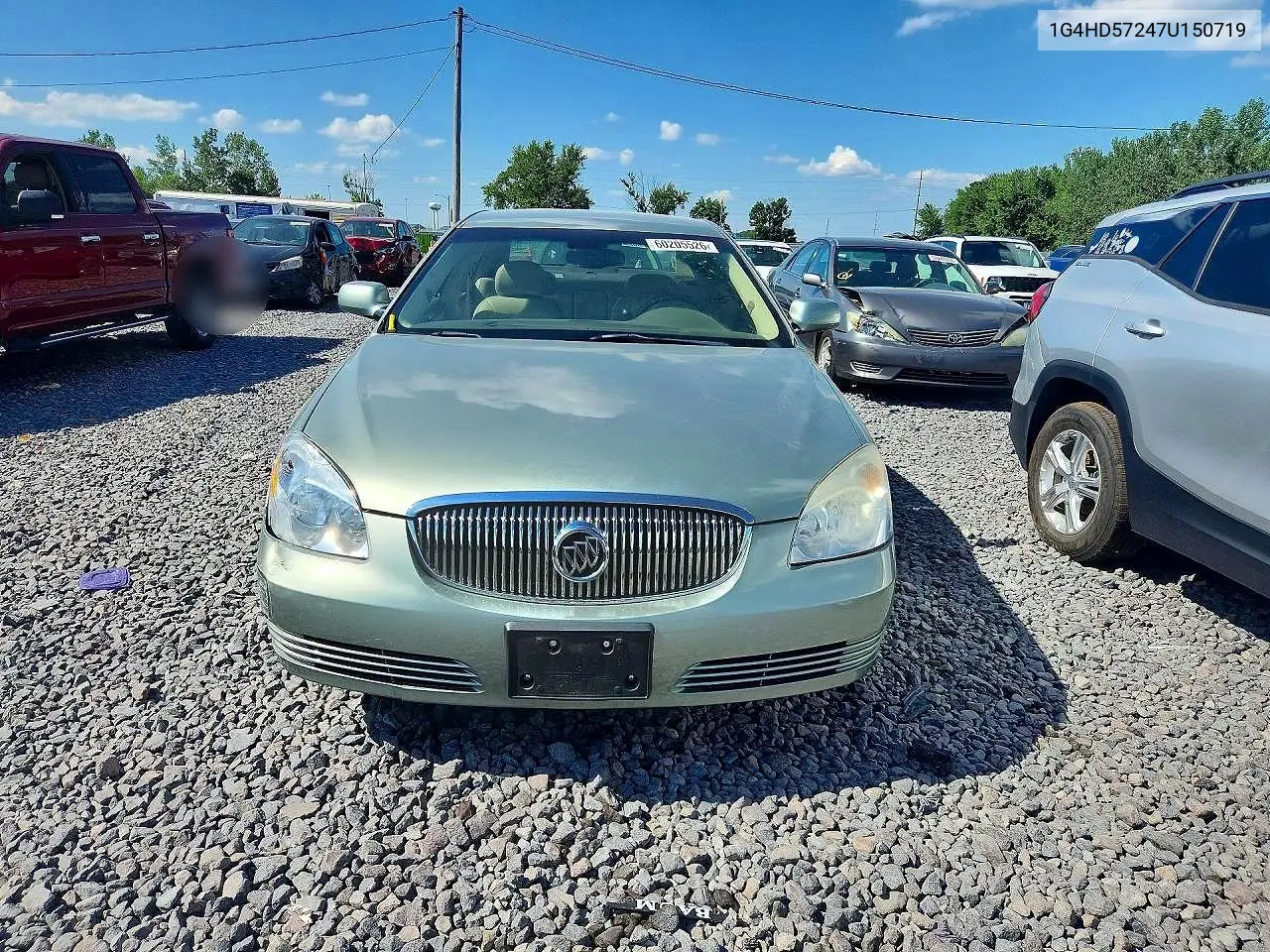 2007 Buick Lucerne Cxl VIN: 1G4HD57247U150719 Lot: 60205526