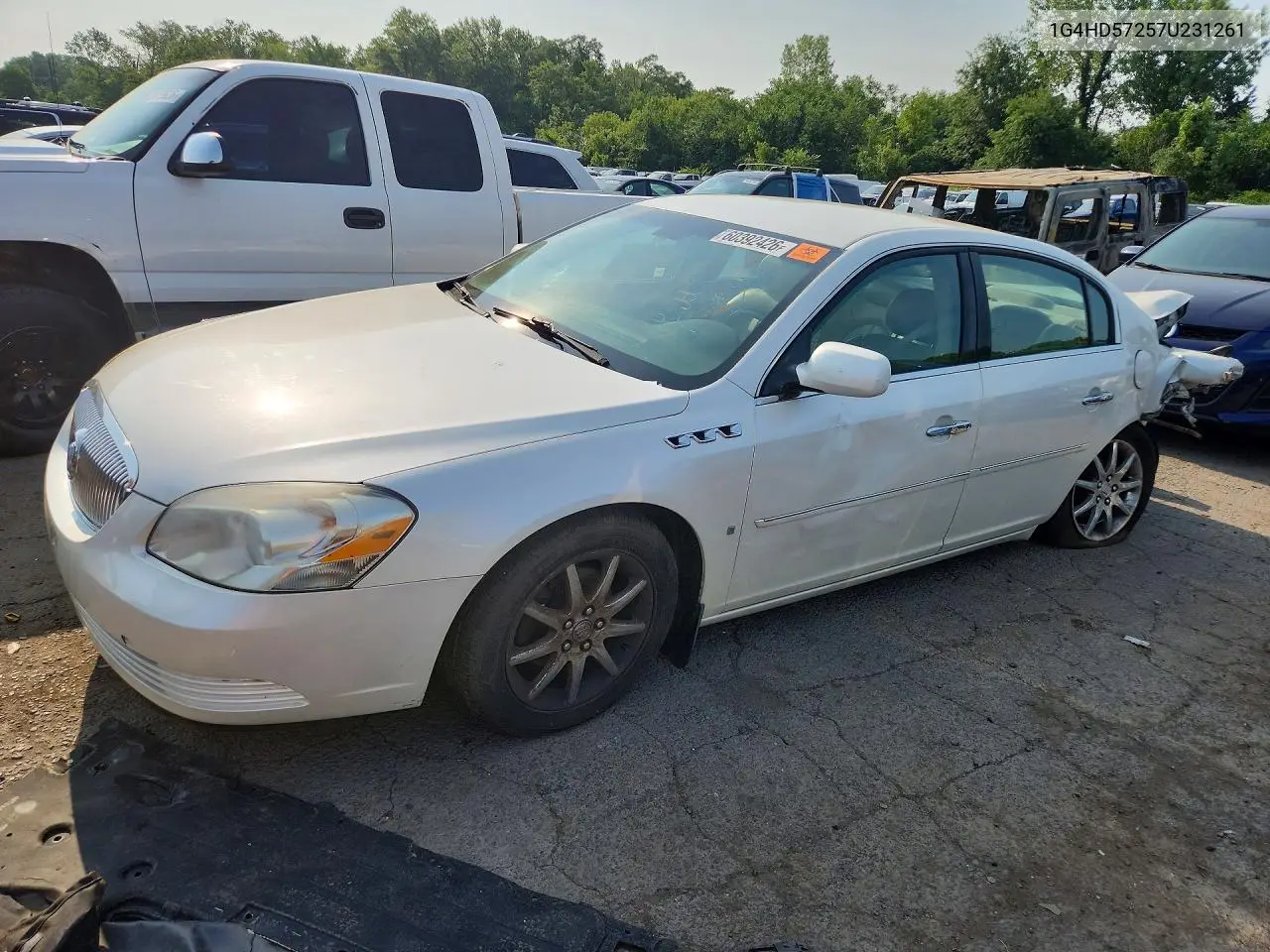 2007 Buick Lucerne Cxl VIN: 1G4HD57257U231261 Lot: 60392426