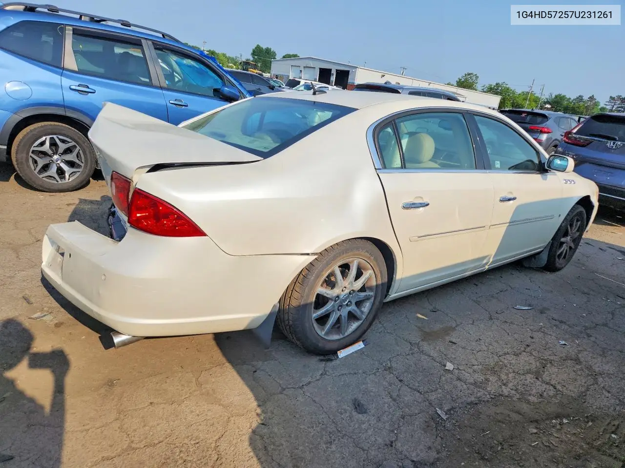 2007 Buick Lucerne Cxl VIN: 1G4HD57257U231261 Lot: 60392426