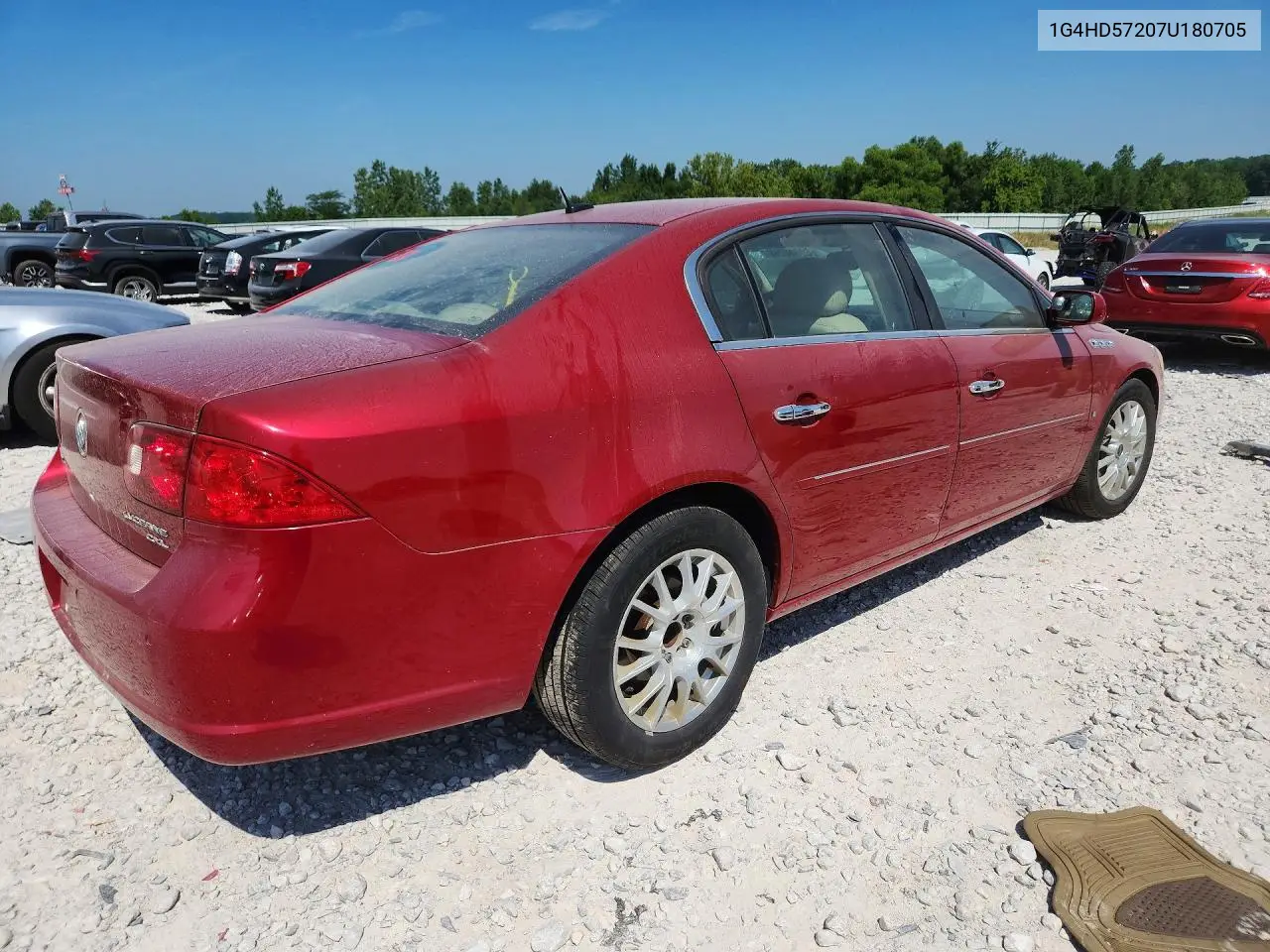 2007 Buick Lucerne Cxl VIN: 1G4HD57207U180705 Lot: 60840266