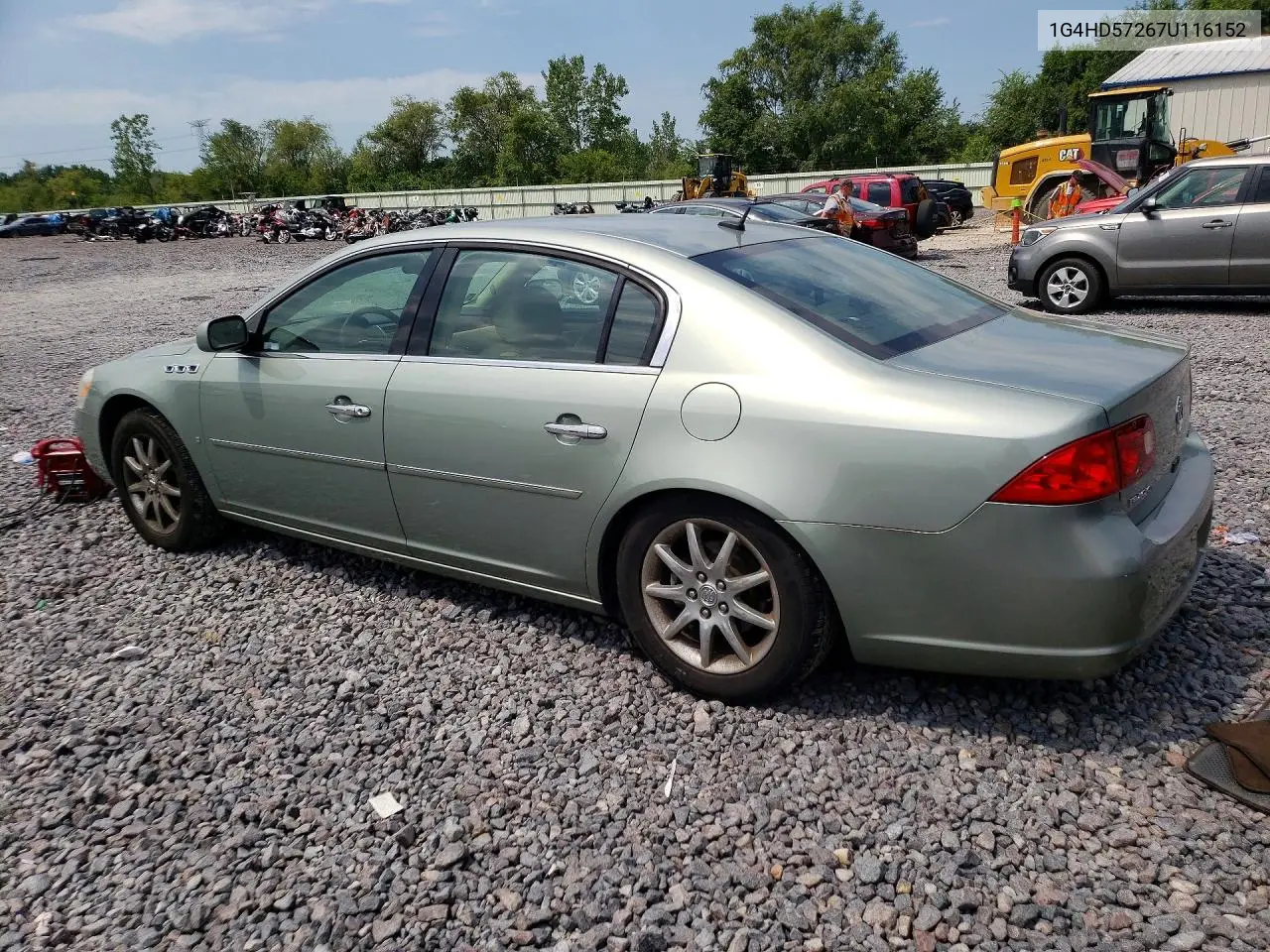 2007 Buick Lucerne Cxl VIN: 1G4HD57267U116152 Lot: 60885566