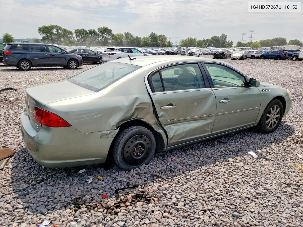 2007 Buick Lucerne Cxl VIN: 1G4HD57267U116152 Lot: 60885566