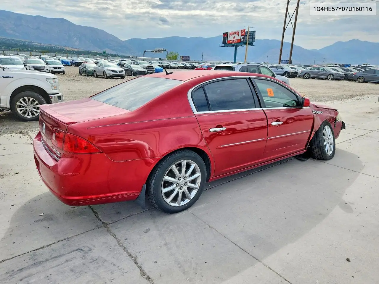 2007 Buick Lucerne Cxs VIN: 1G4HE57Y07U160116 Lot: 61979656