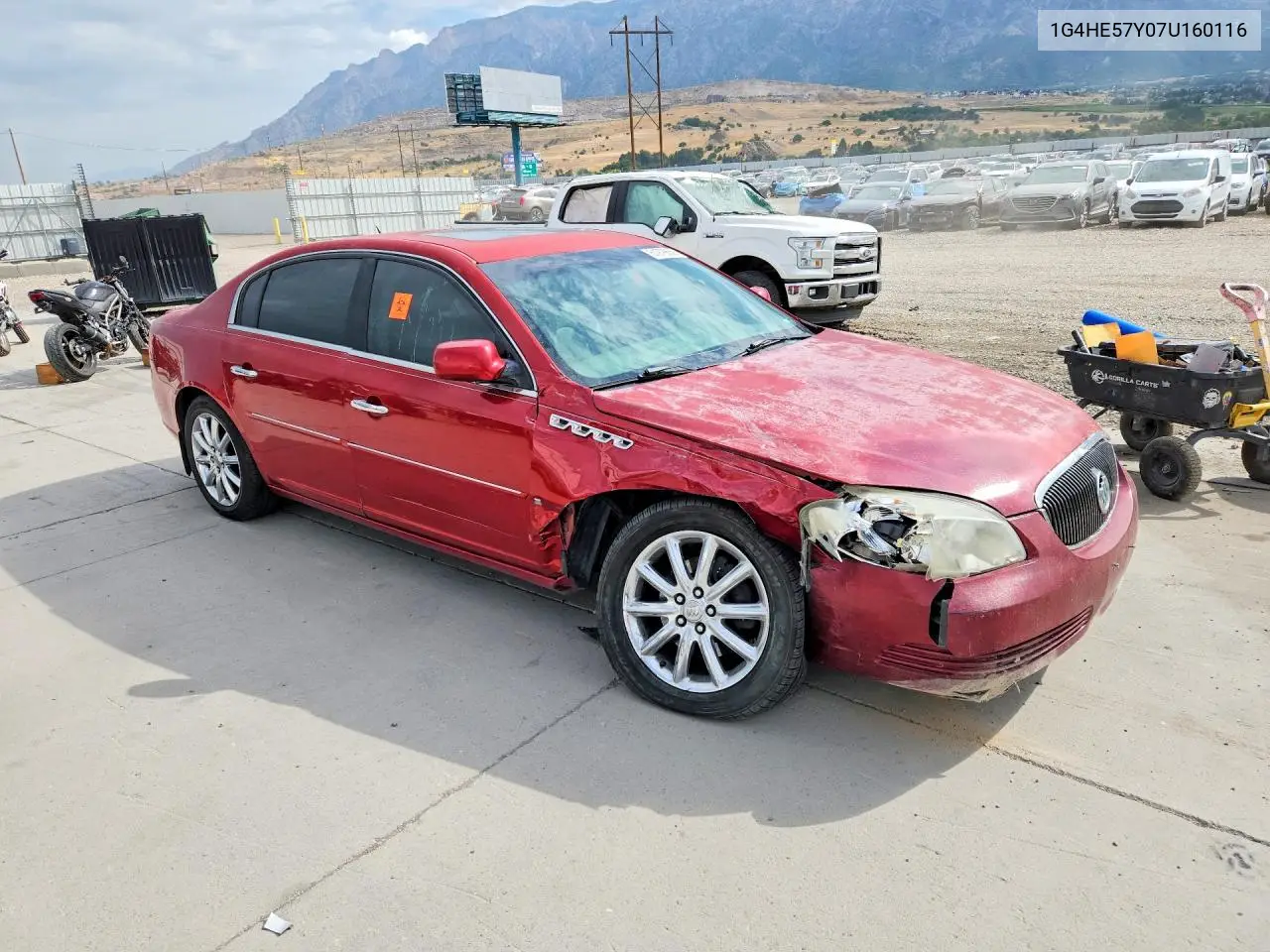 2007 Buick Lucerne Cxs VIN: 1G4HE57Y07U160116 Lot: 61979656