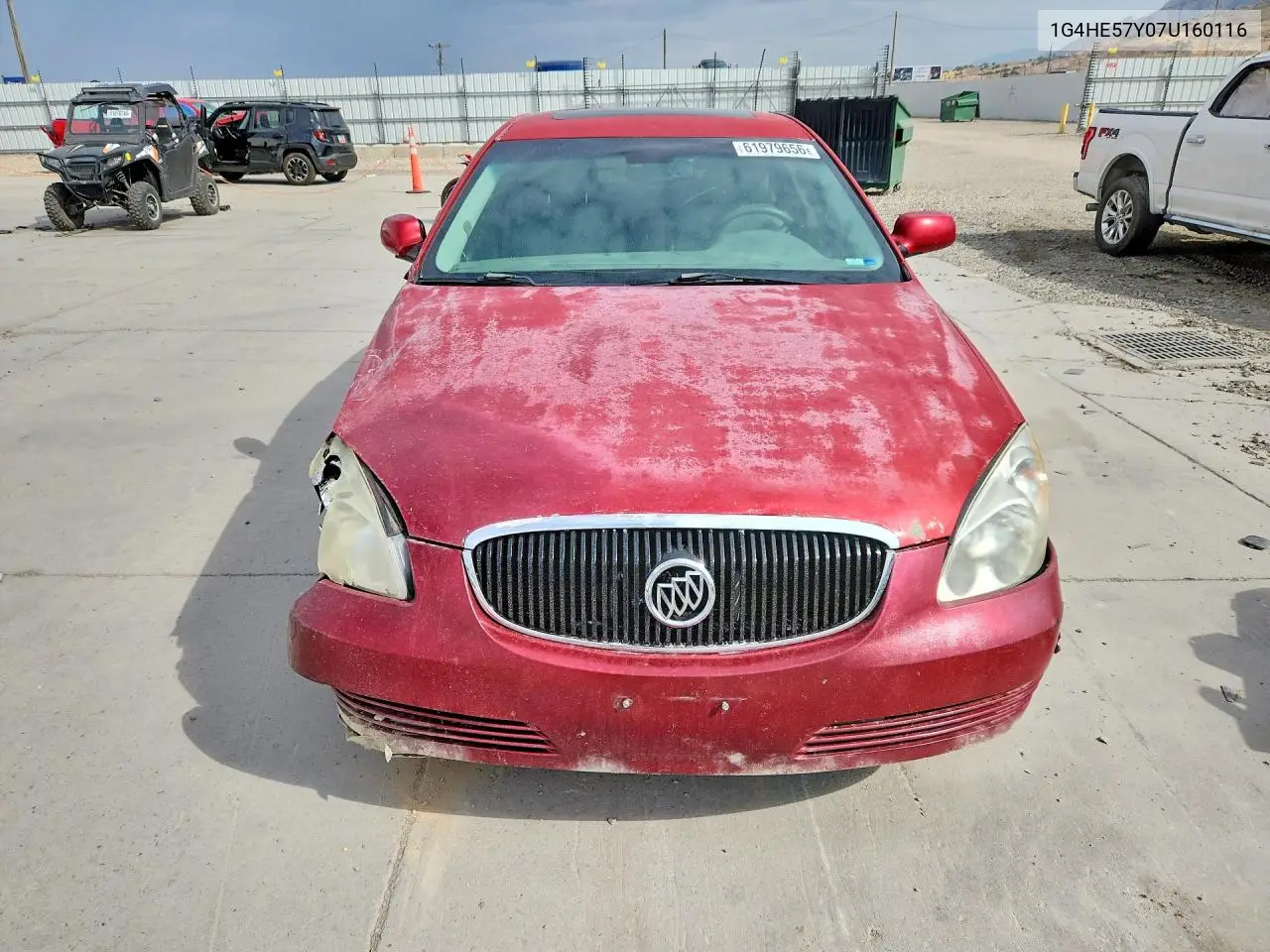 2007 Buick Lucerne Cxs VIN: 1G4HE57Y07U160116 Lot: 61979656