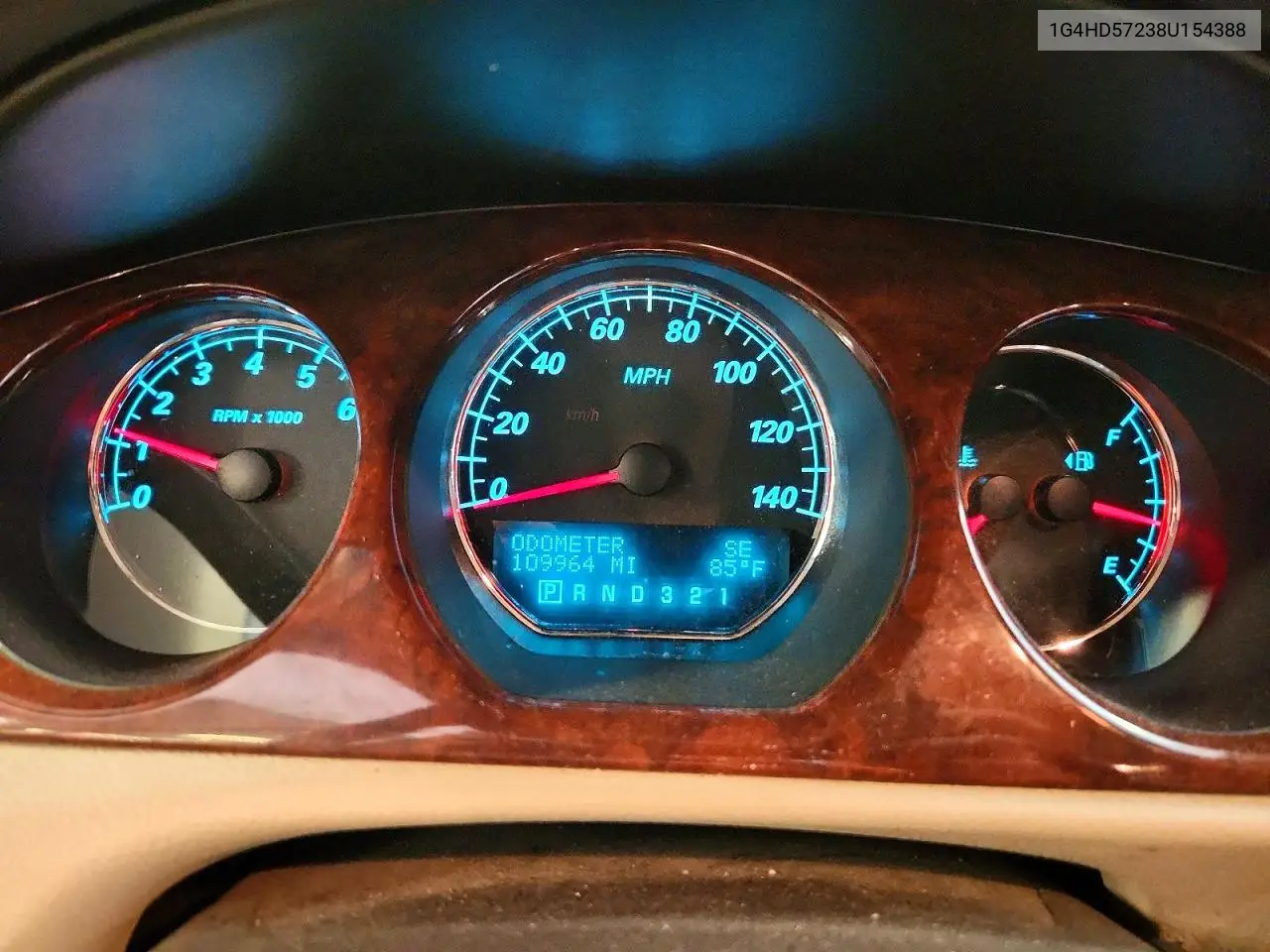 2008 Buick Lucerne Cxl VIN: 1G4HD57238U154388 Lot: 56813376