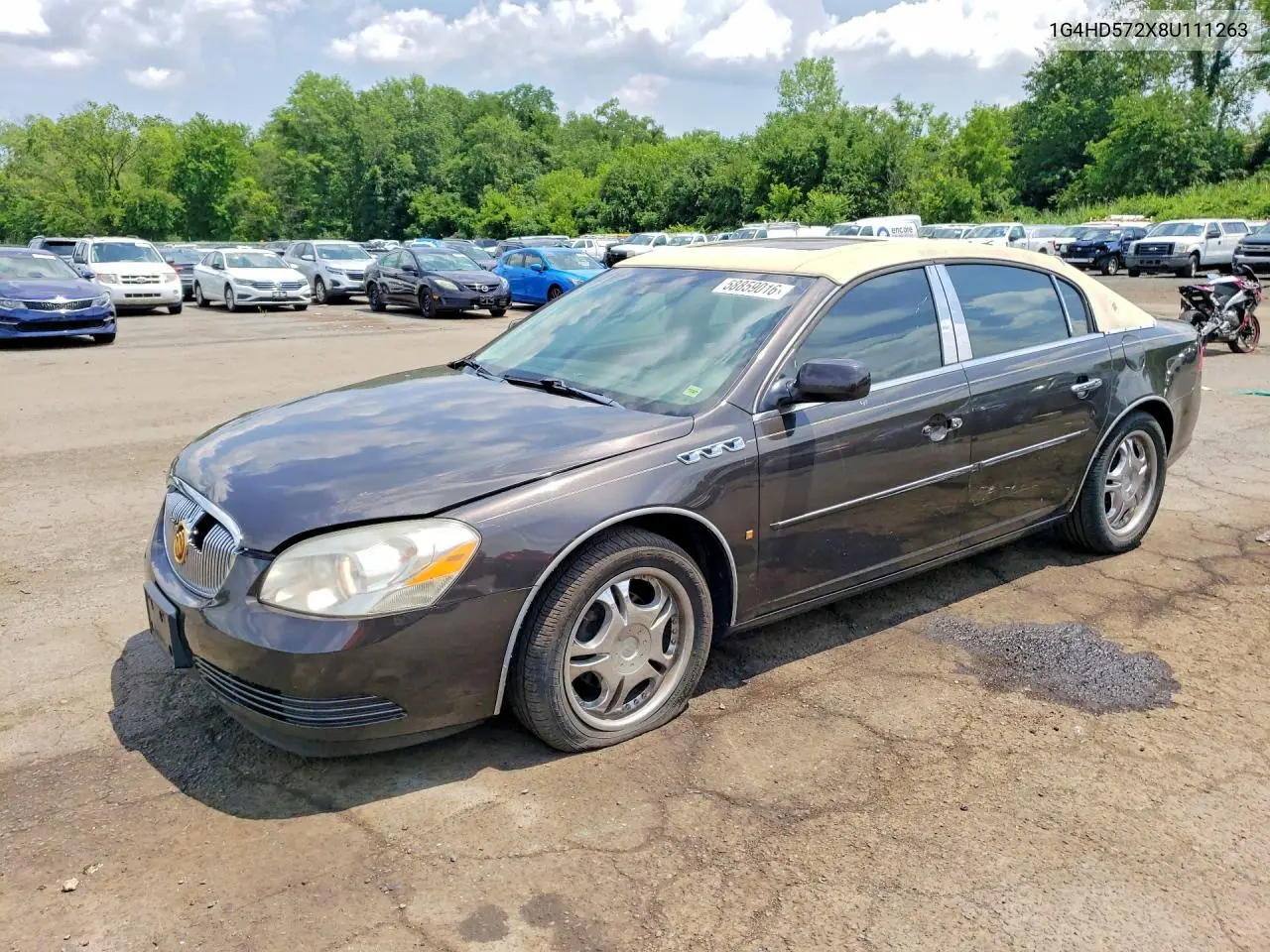 2008 Buick Lucerne Cxl VIN: 1G4HD572X8U111263 Lot: 58859016