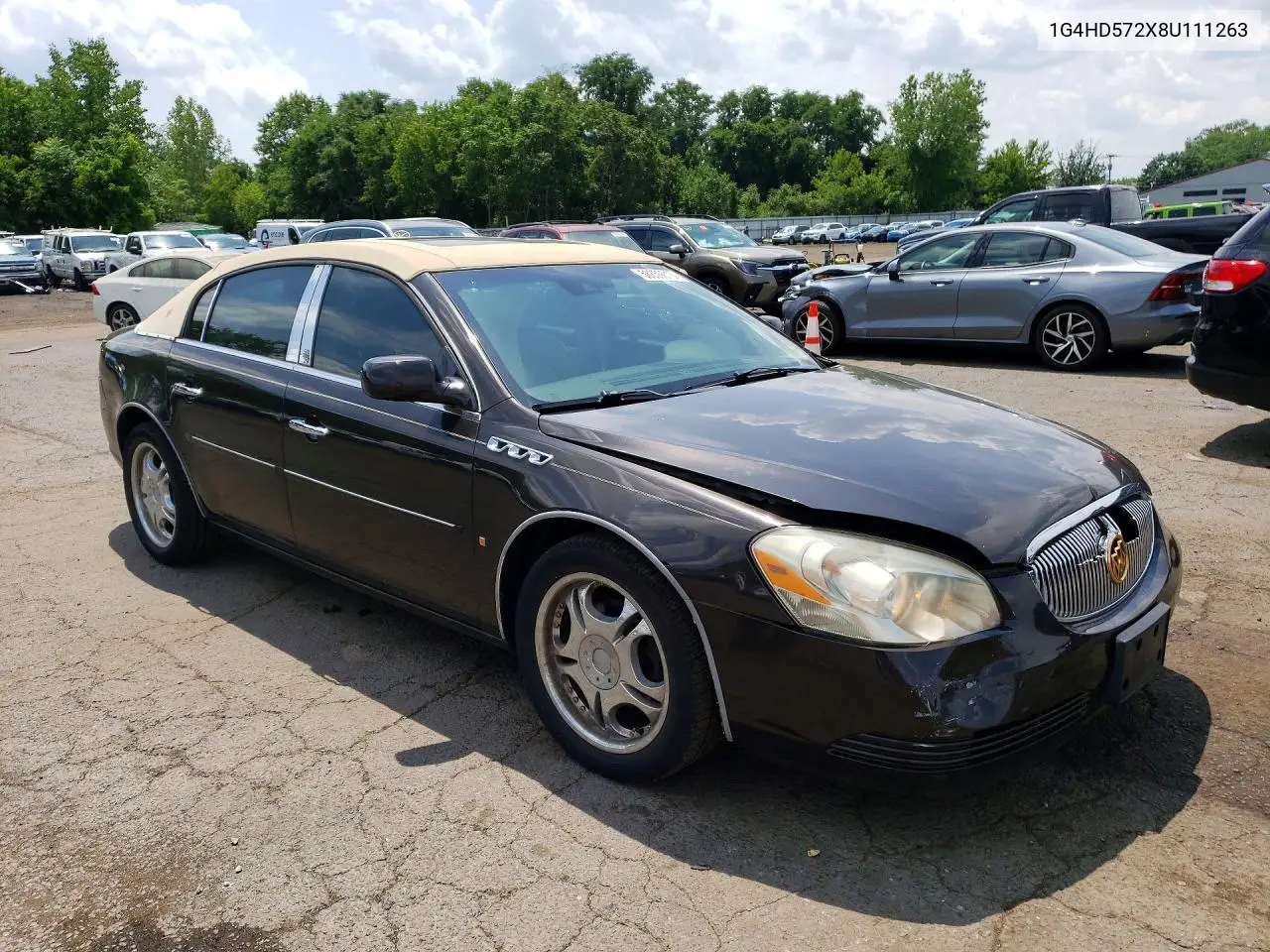 2008 Buick Lucerne Cxl VIN: 1G4HD572X8U111263 Lot: 58859016