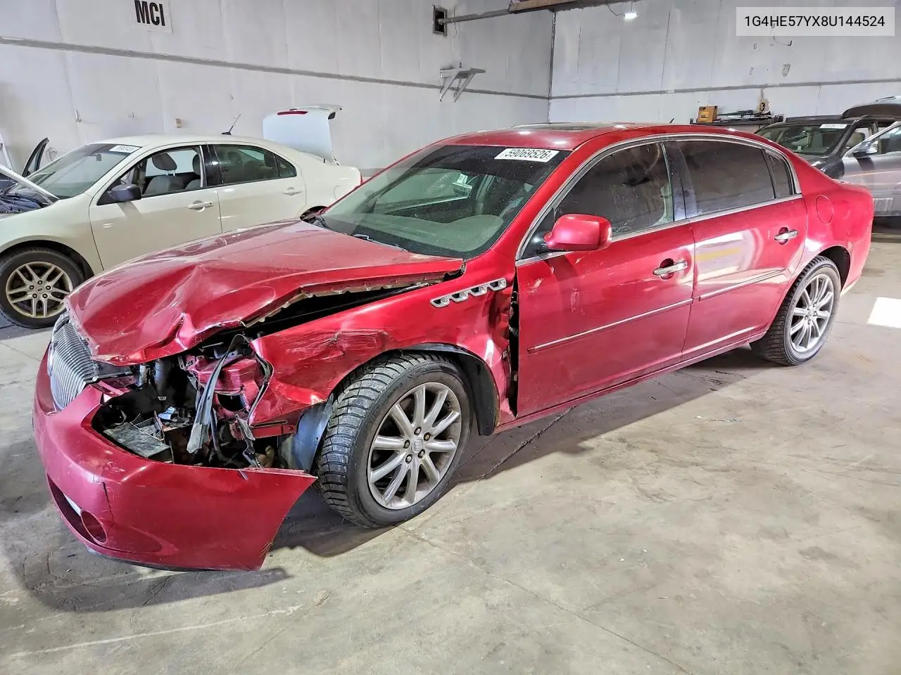 2008 Buick Lucerne Cxs VIN: 1G4HE57YX8U144524 Lot: 59069526